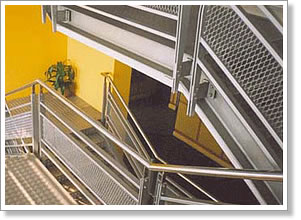 Aluminum Mesh Stair Safety Treads and Guarding Railings